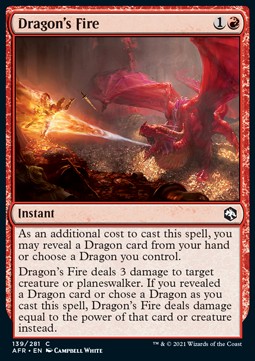 Dragon's Fire - Adventures in the Forgotten Realms (Common) [AFR-139]
