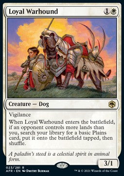 Loyal Warhound - Adventures in the Forgotten Realms (Rare) [AFR-23]