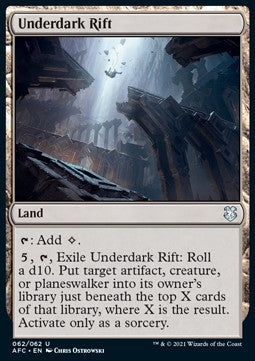 Underdark Rift - Commander: Adventures in the Forgotten Realms (Uncommon) [AFC-62]