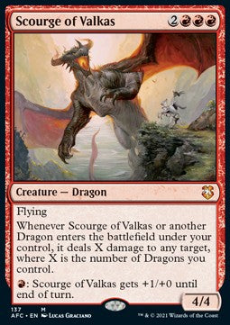 Scourge of Valkas - Commander: Adventures in the Forgotten Realms (Mythic) [AFC-137]