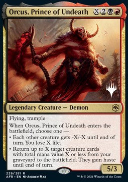 Orcus, Prince of Undeath (V.2) - Adventures in the Forgotten Realms: Promos (Rare) [PAFR-229]