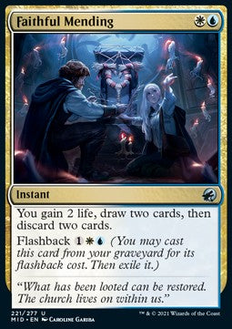 Faithful Mending - Innistrad: Midnight Hunt (Uncommon) [MID-221]