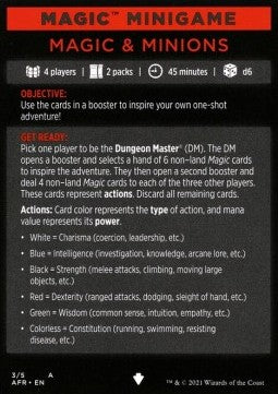 Magic Minigame: Magic and Minions - Adventures in the Forgotten Realms: Extras (Tip Card) [XAFR-A3]
