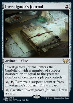 Investigator's Journal - Innistrad: Crimson Vow (Rare) [VOW-258]