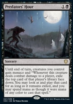 Predators' Hour (V.1) - Commander: Innistrad: Crimson Vow (Rare) [VOC-21]