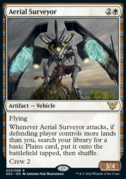 Aerial Surveyor (V.1) - Commander: Kamigawa: Neon Dynasty (Rare) [NEC-5]