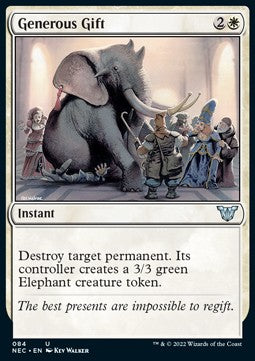 Generous Gift - Commander: Kamigawa: Neon Dynasty (Uncommon) [NEC-84]