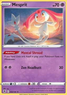 Mesprit - Astral Radiance (Holo Rare) [ASR-066]