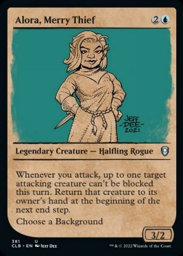 Alora, Merry Thief (V.2) - Commander Legends: Battle for Baldur's Gate: Extras (Uncommon) [XCLB-381]