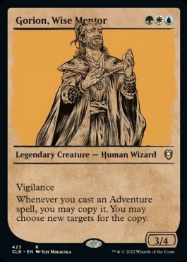 Gorion, Wise Mentor (V.2) - Commander Legends: Battle for Baldur's Gate: Extras (Rare) [XCLB-423]