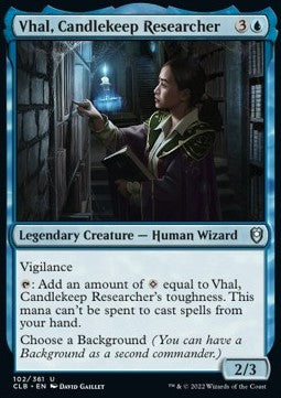 Vhal, Candlekeep Researcher - Commander Legends: Battle for Baldur's Gate (Uncommon) [CLB-102]
