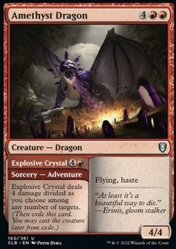 Amethyst Dragon // Explosive Crystal - Commander Legends: Battle for Baldur's Gate (Uncommon) [CLB-160]