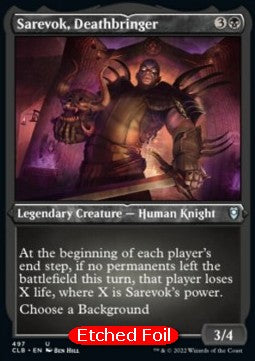 Sarevok, Deathbringer (V.1) - Commander Legends: Battle for Baldur's Gate: Extras (Uncommon) [XCLB-497]