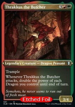 Thrakkus the Butcher (V.1) - Commander Legends: Battle for Baldur's Gate: Extras (Uncommon) [XCLB-551]