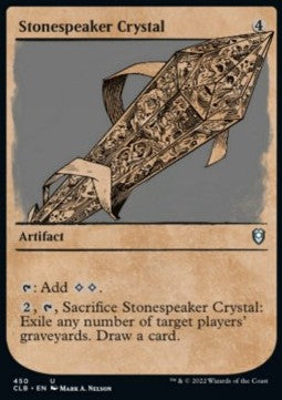 Stonespeaker Crystal (V.2) - Commander Legends: Battle for Baldur's Gate: Extras (Uncommon) [XCLB-450]