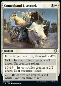 Contraband Livestock - Commander Legends: Battle for Baldur's Gate (Uncommon) [CLB-12]