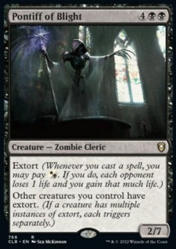 Pontiff of Blight - Commander Legends: Battle for Baldur's Gate: Extras (Rare) [XCLB-768]