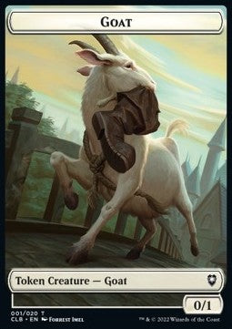 Goat Token (White 0/1) - Commander Legends: Battle for Baldur's Gate: Extras (Token) [XCLB-T01]