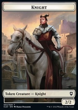 Knight Token (White 2/2) - Commander Legends: Battle for Baldur's Gate: Extras (Token) [XCLB-T02]