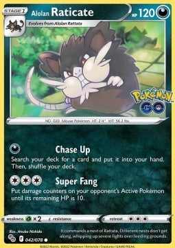 Alolan Raticate - Pokémon GO (Common) [PGO-042]