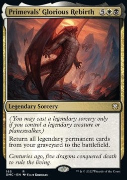 Primevals' Glorious Rebirth - Commander: Dominaria United (Rare) [DMC-165]