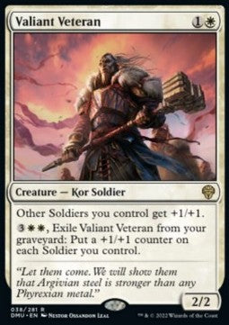 Valiant Veteran - Dominaria United (Rare) [DMU-38]