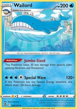 Wailord - Silver Tempest (Uncommon) [SIT-038]