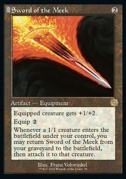 Sword of the Meek (V.1) - Retro Frame Artifacts (Rare) [BRR-59]