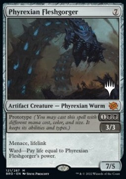 Phyrexian Fleshgorger (V.2) - The Brothers' War: Promos (Mythic) [PBRO-121]