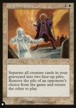 Death or Glory - The List (Rare) [ZNL-13]