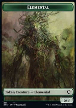 Elemental Token (Green 5/3) - Commander: The Brothers' War: Extras (Token) [XBRC-T 14]