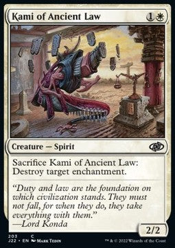 Kami of Ancient Law - Jumpstart 2022 (Common) [J22-203]