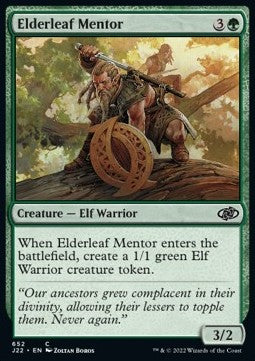 Elderleaf Mentor - Jumpstart 2022 (Common) [J22-652]
