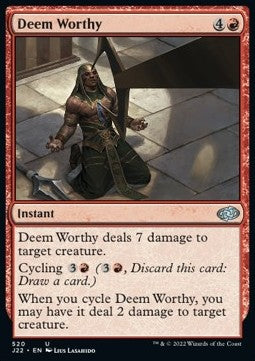 Deem Worthy - Jumpstart 2022 (Uncommon) [J22-520]