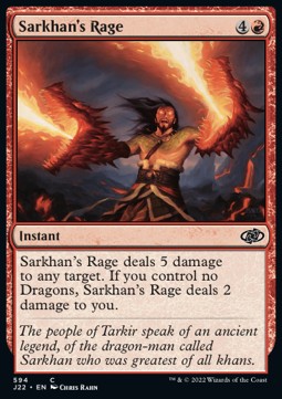Sarkhan's Rage - Jumpstart 2022 (Common) [J22-594]