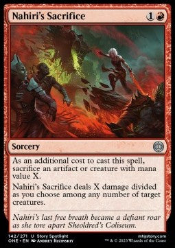 Nahiri's Sacrifice - Phyrexia: All Will Be One (Uncommon) [ONE-142]