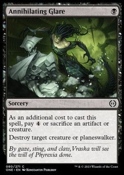 Annihilating Glare - Phyrexia: All Will Be One (Common) [ONE-80]