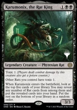 Karumonix, the Rat King (V.2) - Phyrexia: All Will Be One: Promos (Rare) [PONE-98]