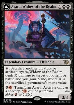 Ayara, Widow of the Realm // Ayara, Furnace Queen - March of the Machine (Rare) [MOM-90]