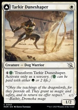 Tarkir Duneshaper // Burnished Dunestomper - March of the Machine (Common) [MOM-43]