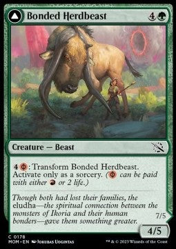 Bonded Herdbeast // Plated Kilnbeast - March of the Machine (Common) [MOM-178]