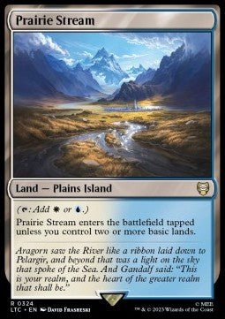 Prairie Stream - Commander: The Lord of the Rings: Tales of Middle-earth (Rare) [LTC-324]