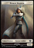 Human Soldier Token (White 1/1) (V.1) - The Lord of the Rings: Tales of Middle-earth: Extras (Token) [XLTR-T01]