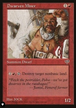 Dwarven Miner - The List (Uncommon)