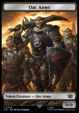 Orc Army Token (B 0/0) // Food Token (V.5) - The Lord of the Rings: Tales of Middle-earth: Extras (Token) [XLTR-T 6/10]