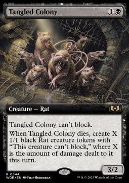 Tangled Colony - Wilds of Eldraine: Extras (Rare) [XWOE-344]