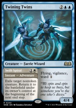 Twining Twins // Swift Spiral - Wilds of Eldraine (Rare) [WOE-240]