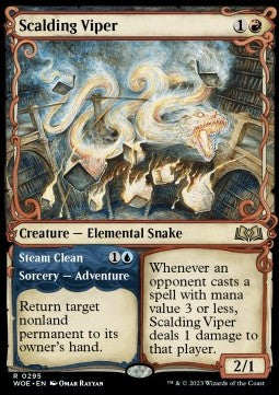 Scalding Viper // Steam Clean - Wilds of Eldraine: Extras (Rare) [XWOE-295]