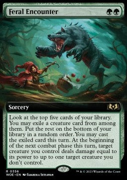 Feral Encounter - Wilds of Eldraine: Extras (Rare) [XWOE-356]