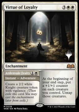 Virtue of Loyalty // Ardenvale Fealty (V.2) - Wilds of Eldraine: Promos (Mythic) [PWOE-38]